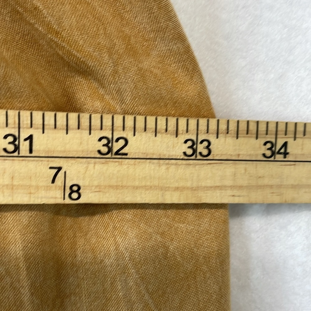 NEW Kaabu Womens Sz 2X Maxi Skirt Cotton Rayon Made in India Tan Pull On - Picture 9 of 9